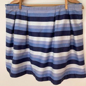 NAF NAF mini skirt periwinkle and blue stripes Euro size 44